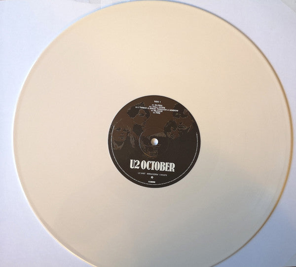 U2 - October - CREAM COLOURED VINYL 180 GRAM LP