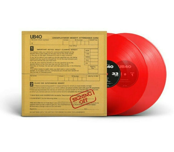 UB40 ‎– Signing Off 2 x TRANSLUCENT RED COLOURED VINYL LP SET