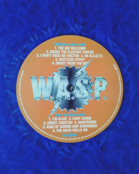 W.A.S.P. – Inside The Electric Circus BLUE COLOURED VINYL LP