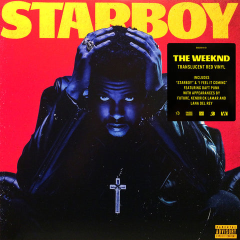 The Weeknd ‎– Starboy 2 x TRANSLUCENT RED COLOURED VINYL LP SET