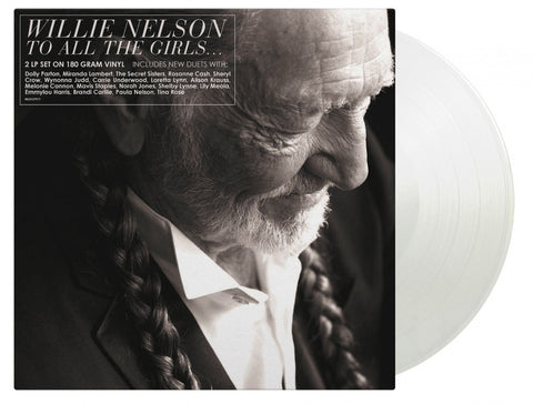 Willie Nelson ‎– To All The Girls... 2 x CRYSTAL CLEAR COLOURED VINYL LP SET