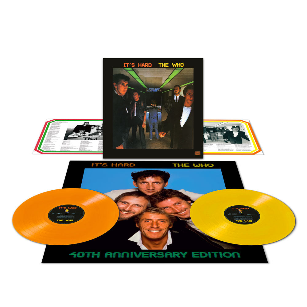 The Who - Its Hard -  2 x ORANGE & YELLOW COLOURED VINYL LP SET - 40th Anniversary Edition