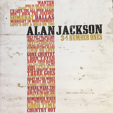 alan jackson 34 number ones 2 X CD (SONY)