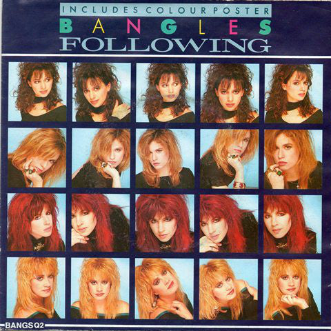 Bangles ‎Following 7" in Poster Picture Cover