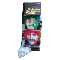 THE BEATLES ANKLE SOCKS: YELLOW SUBMARINE SEA OF SCIENCE FACES YSSCK05MB