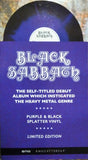 Black Sabbath – Black Sabbath - PURPLE & BLACK SPLATTER COLOURED VINYL LP