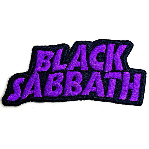 BLACK SABBATH PATCH: CUT-OUT WAVY LOGO BSPAT04