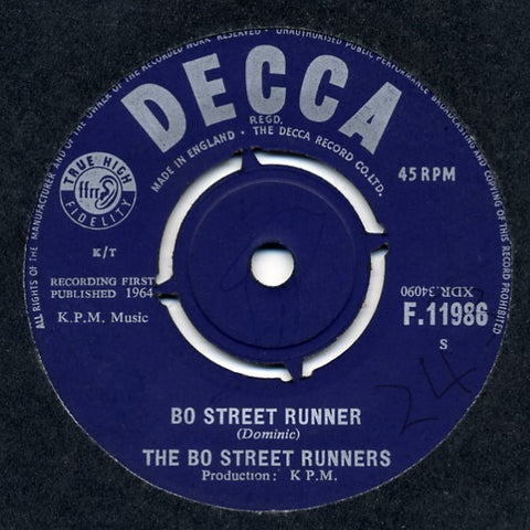 Bo Street Runners ‎– Bo Street Runner - 7" SINGLE