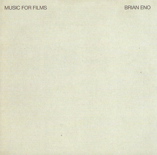 Brian Eno – Music For Films - CD