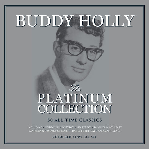 buddy holly the platinum collection WHITE VINYL 3 x LP SET (NOT NOW)