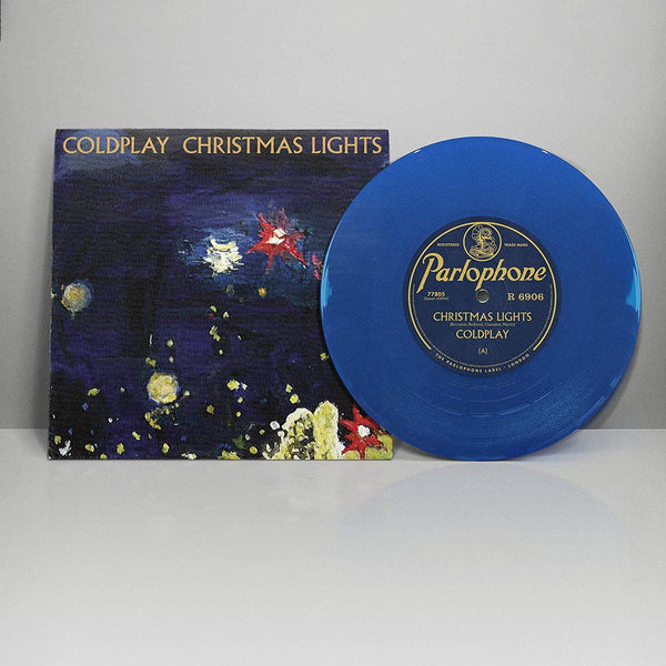 Coldplay - Christmas Lights - BLUE COLOURED VINYL 7" VINYL - NEW