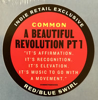 Common ‎– A Beautiful Revolution (Pt 1) - RED & BLUE SWIRL COLOURED VINYL LP