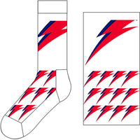 DAVID BOWIE ANKLE SOCKS: FLASH BOWSCK03MW