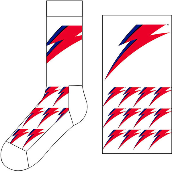 DAVID BOWIE ANKLE SOCKS: FLASH BOWSCK03MW