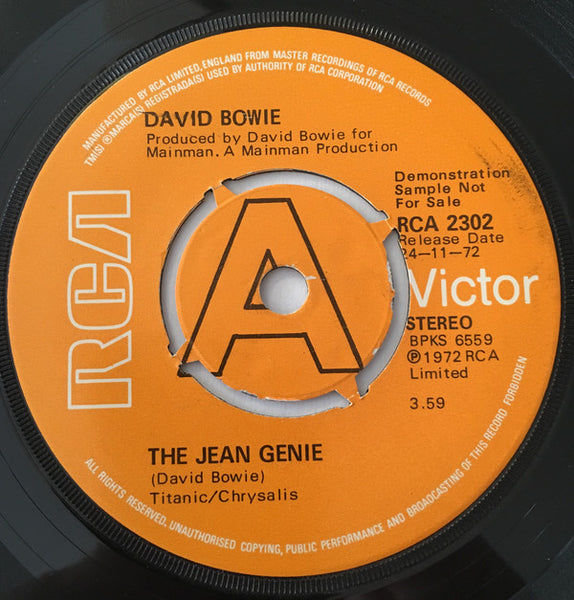 David Bowie The Jean Genie DEMO Only Issue 7"