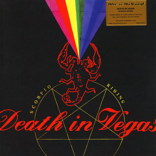 Death In Vegas ‎– Scorpio Rising 2 x RED COLOURED VINYL 180 GRAM LP SET