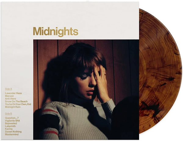 Taylor Swift – Midnights - MAHOGANY MARBLED COLOURED VINYL LP