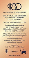 Emerson, Lake & Palmer – Out Of This World: Live (1970-1997) - 5 x VINYL LP BOX SET