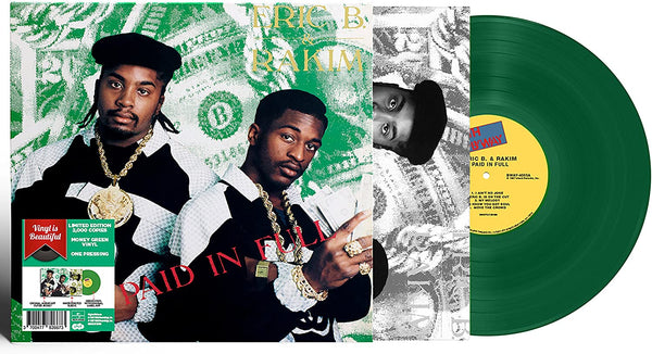 Eric B. & Rakim ‎– Paid In Full GREEN COLOURED VINYL LP