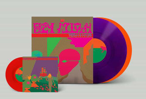The Flaming Lips ‎– Oczy Mlody - 2 x PURPLE & ORANGE COLOURED VINYL LP SET + RED VINYL 7"