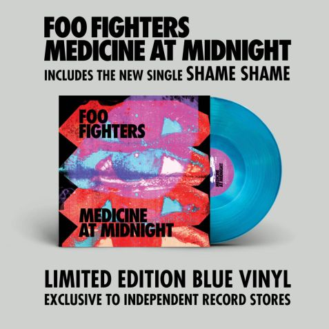 Foo Fighters - Medicine at Midnight - BLUE COLOURED VINYL LP