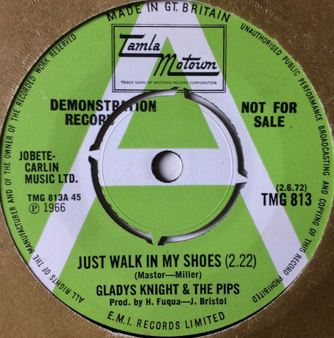 Gladys Knight And The Pips – Just Walk In My Shoes DEMO 7"
