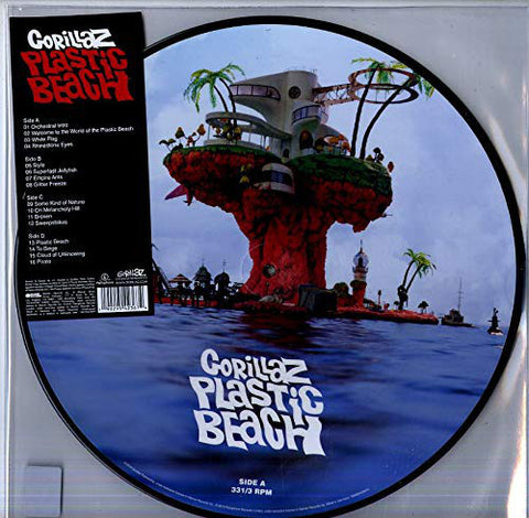 Gorillaz Plastic Beach 2 x PICTURE DISC VINYL LP SET (WARNER)