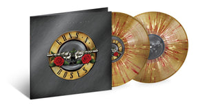 Guns N’ Roses Greatest Hits 2 x GOLD with RED & WHITE SPLATTER COLOURED VINYL LP SET