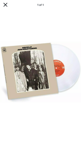 Bob Dylan ‎– John Wesley Harding - WHITE COLOURED VINYL LP