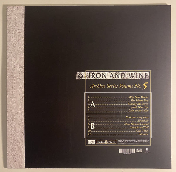 Iron And Wine ‎– Archive Series Volume No. 5 YELLOW SWIRL COLOURED VINYL LP