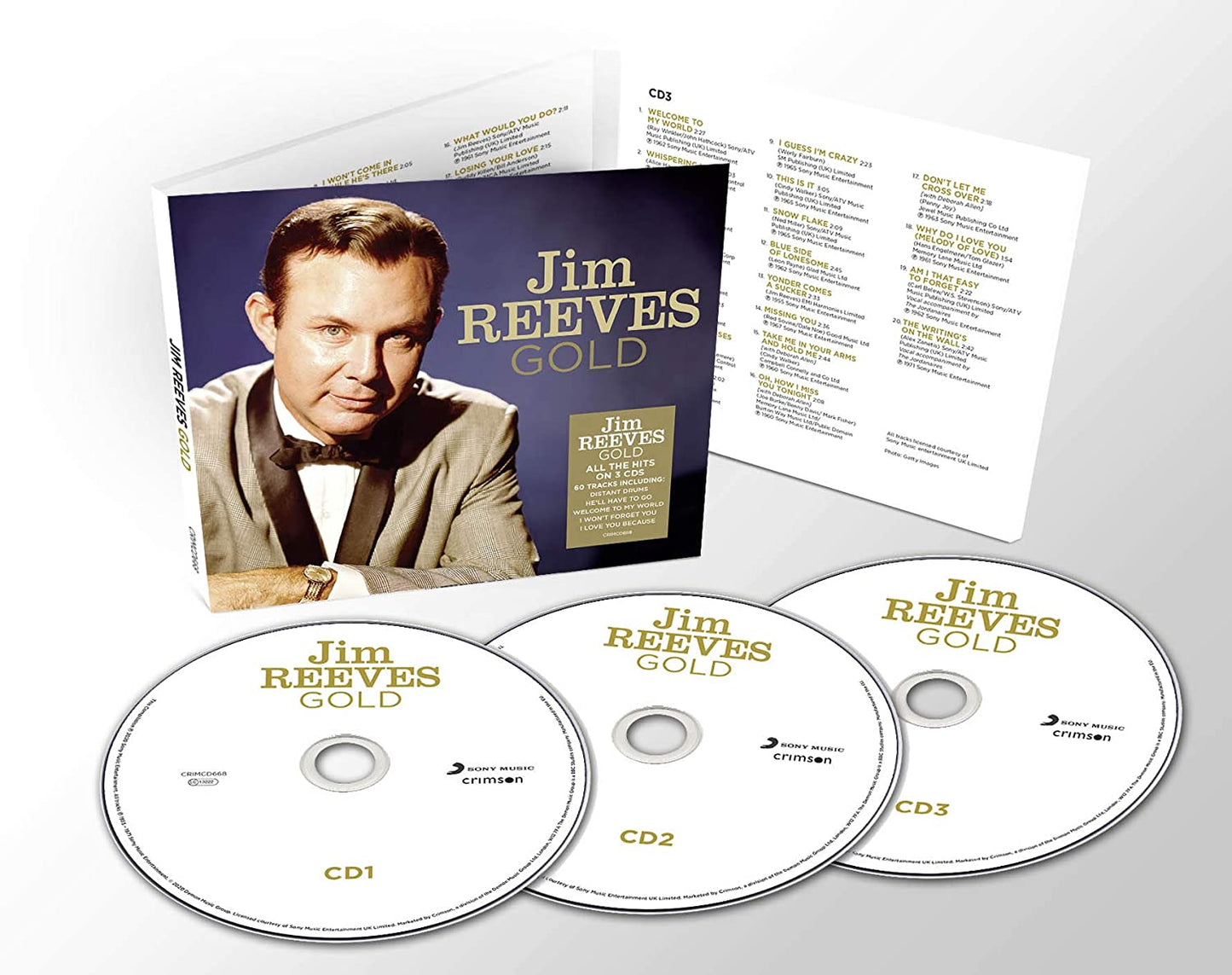 Jim Reeves – Gold- 3 x CD ALBUM SET