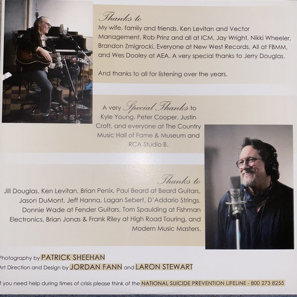 John Hiatt With The Jerry Douglas Band ‎– Leftover Feelings GOLDEN COLOURED VINYL LP