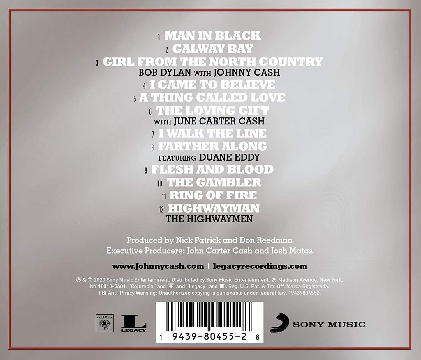 Johnny Cash And The Royal Philharmonic Orchestra - CD ALBUM - NEW