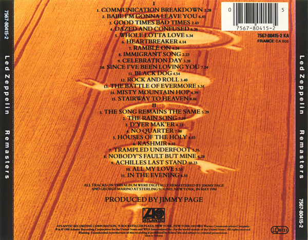 Led Zeppelin – Remasters - 2 x CD SET