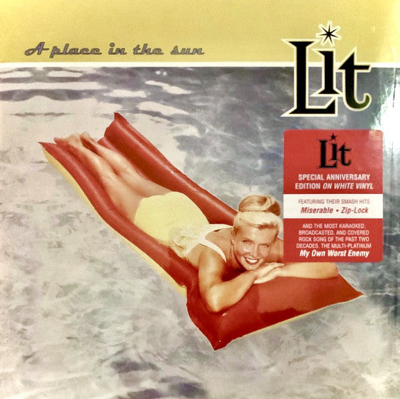 Lit ‎– A Place In The Sun WHITE COLOURED VINYL LP