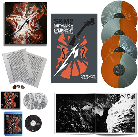 Metallica & San Francisco Symphony – S&M2 - 4 x MARBLED ORANGE COLOURED VINYL LP SET