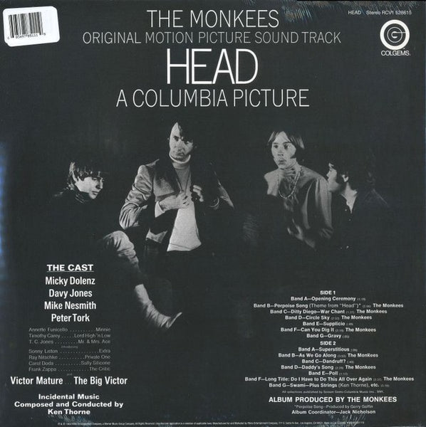 The Monkees ‎– Head SILVER COLOURED VINYL LP