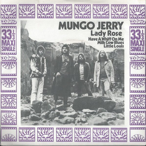 Mungo Jerry Lady Rose ACETATE 7" in PICTURE COVER