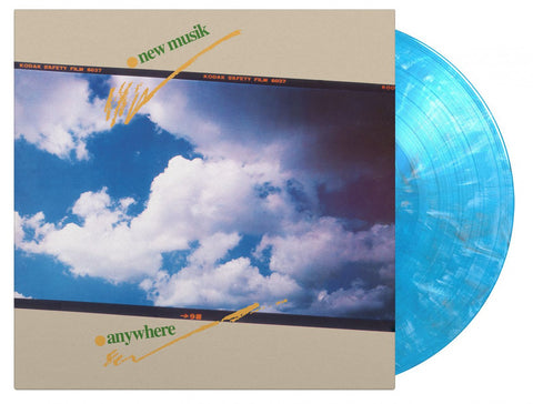 New Musik - Anywhere - 2 x MARBLED BLUE COLOURED VINYL LP SET - NUMBERED