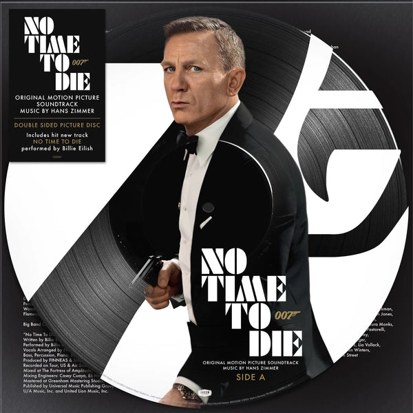 Hans Zimmer - No Time To Die, ORIGINAL SOUNDTRACK - PICTURE DISC VINYL LP - NEW