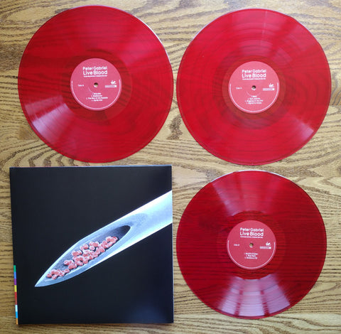 Peter Gabriel - Live Blood - 3 x BLOOD RED COLOURED VINYL LP SET