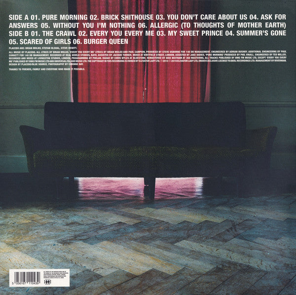 Placebo ‎– Without You I'm Nothing - 180 GRAM VINYL LP