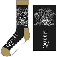 QUEEN ANKLE SOCKS: CREST & LOGO QUSCK03MB