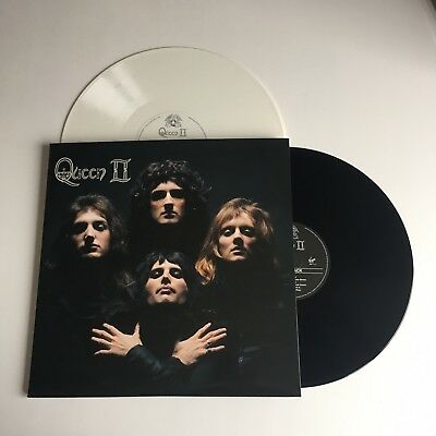 Queen Queen II - 2 x BLACK & WHITE COLOURED VINYL 180 GRAM LP SET