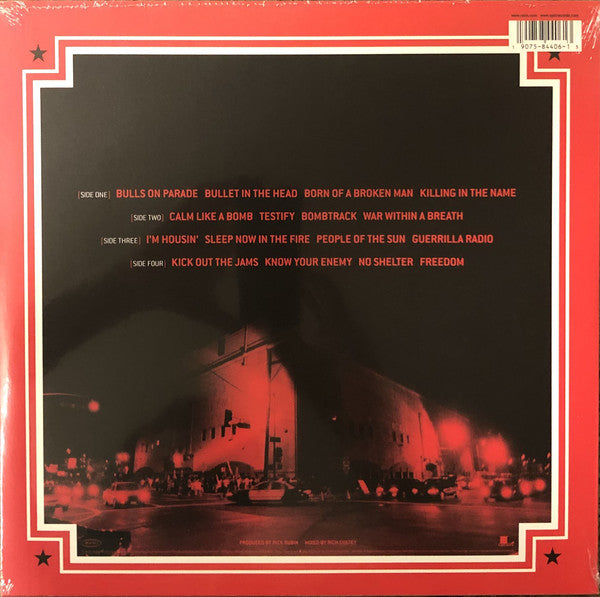 Rage Against The Machine ‎– Live At The Grand Olympic Auditorium 2 x 180 GRAM VINYL LP SET