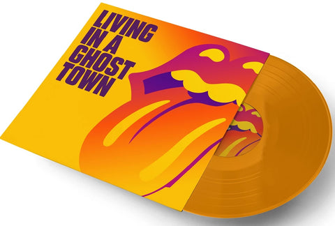 The Rolling Stones ‎– Living In A Ghost Town ORANGE COLOURED VINYL 10"