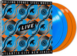 Rolling Stones Steel Wheels Live 4 x ORANGE & BLUE COLOURED VINYL LP BOX SET - Atlantic City, New Jersey