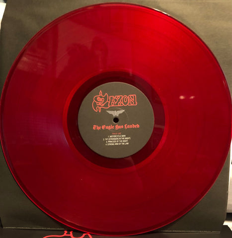 Saxon – The Eagle Has Landed (Live) 2 x RED COLOURED VINYL LP SET (used)