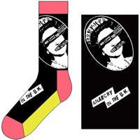 THE SEX PISTOLS UNISEX ANKLE SOCKS: GOD SAVE THE QUEEN SPSCK03MB