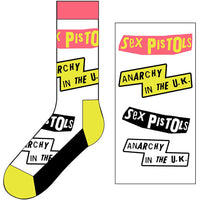 THE SEX PISTOLS UNISEX ANKLE SOCKS: ANARCHY IN THE UK SPSCK04MW